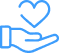 hand giving heart